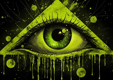 Green Eye in Triangle