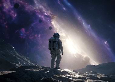 Astronaut on Alien Planet