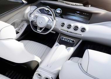 Mercedes-Benz Interior: White Leather and Technology