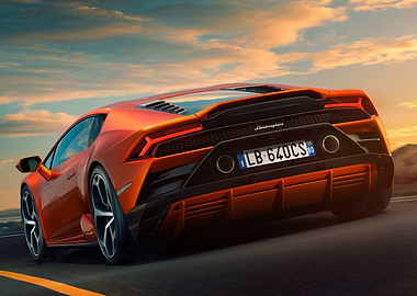 Lamborghini Huracan on the Road