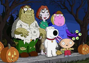 Family Guy Halloween Zombie Cartoon