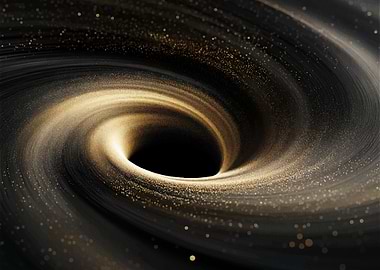 Abstract Black Hole with Golden Particles