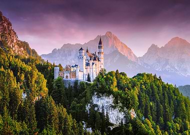 neuschwanstein sastle in bavaria, germany