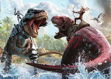 ARK: Survival Evolved Dinosaur Battle