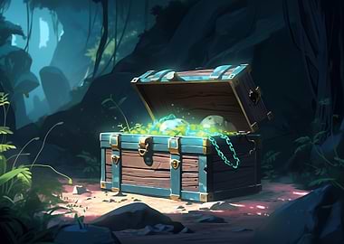 Treasure Chest in Forest