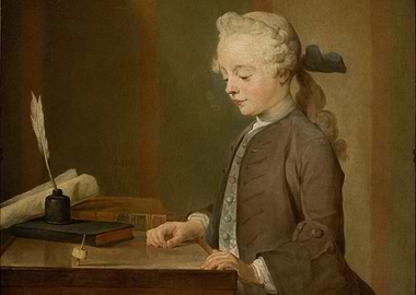 Boy with a Top, Painting