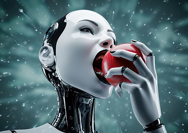 Humanoid Robotand The Forbidden Fruit