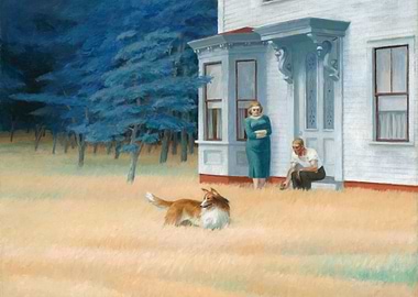 Edward Hopper's Cape Cod Evening Painting