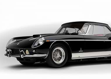 Black Ferrari Classic Car