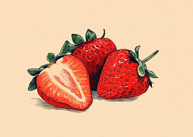 Strawberry Still Life