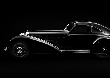 Classic Black Mercedes-Benz Car