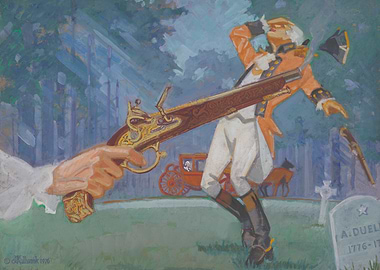 Historical Duel Painting