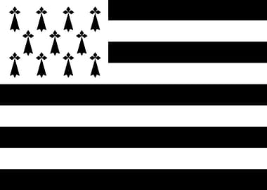 Gwenn ha Du | official flag of Brittany / Bretagne - France