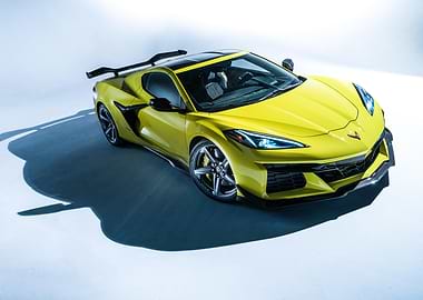 Yellow Chevrolet Corvette Z06