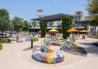 Rim Commons Park at the San Antonio Rim Shopping center