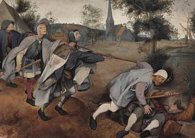 The Blind Leading the Blind Painting