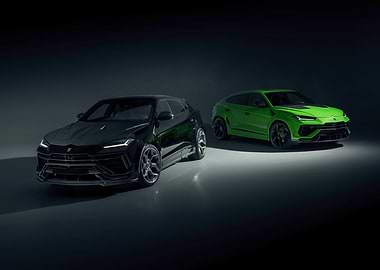 Lamborghini Urus: Black and Green