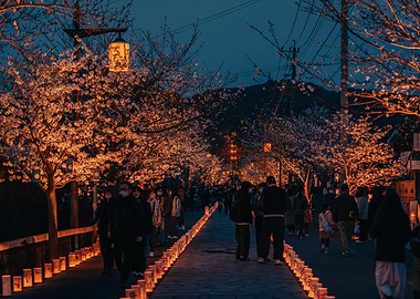 Cherry Blossom Festival in Kumamoto, Japan