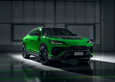 Green Lamborghini Urus SUV