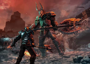 Knight versus Giant Skeleton Warrior