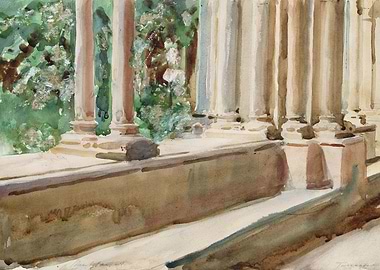 Painting of Tarragona Terrace and Garden
