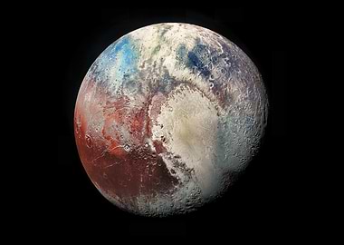 Detailed View of Planet Pluto