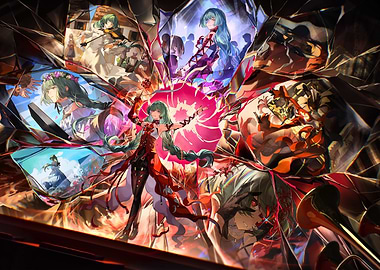 Kaleidoscope of Girl Reflections