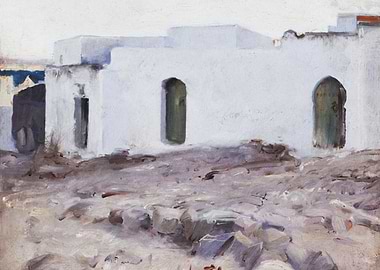 Moorish Buildings on a Cloudy Day