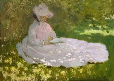 Young Woman Reading by Berthe Morisot