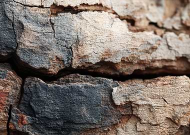 Close-up of textured tree bark
