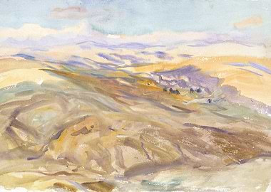 Sunset Watercolor Painting