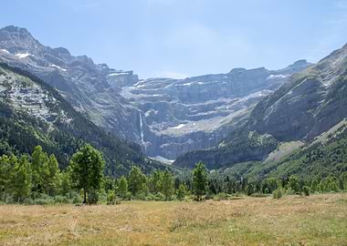 Gavarnie Falls in Pyrenees Mountains