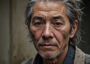 Portrait of an older Asian man