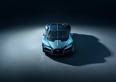 Bugatti Chiron in Moody Lighting