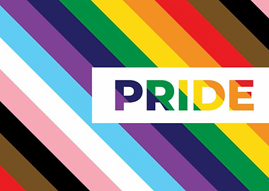 Pride Flag with Text