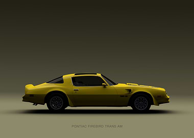Yellow Pontiac Firebird Trans Am