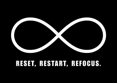 Reset, Restart, Refocus Infinity Symbol
