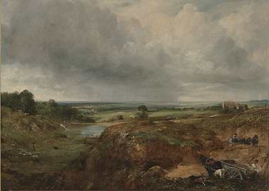 Landscape with Stormy Sky and Figures