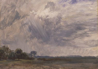 Cloudy Sky Landscape Painting