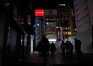 Nighttime in Shinjuku