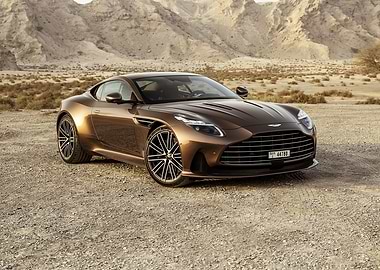 Aston Martin DB11 in Desert Landscape
