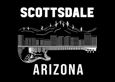 Scottsdale Arizona Souvenir Men Skyline Scottsdale
