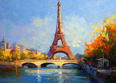 Eiffel Tower Painting