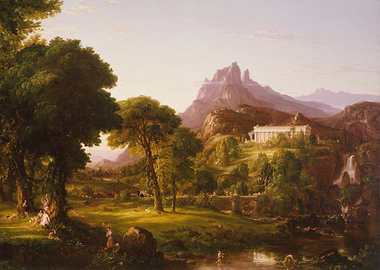 Pastoral Landscape with Classical Architecture