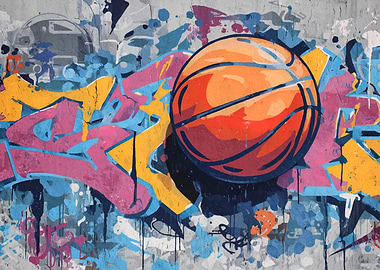 Basketball Graffiti Art