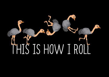 Funny Ostrich Lover Gift Kids African Bird Ostrich