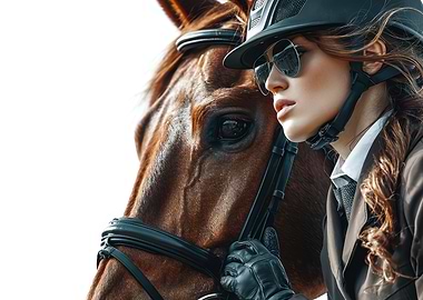 Equestrian Portrait: Woman and Horse
