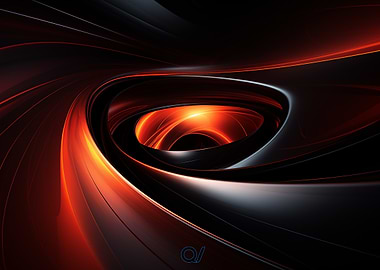 Blackhole with Red, Black & White Energy