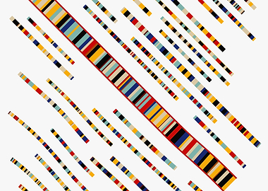 Abstract Diagonal Stripes on White Background