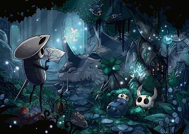 Hollow Knight Forest Scene